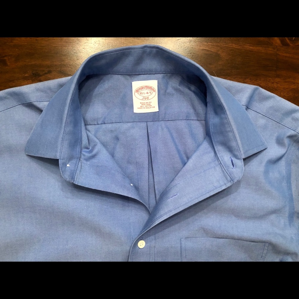 Brooks Brothers French Blue Men’s Dress Shirt - Picture 3 of 5